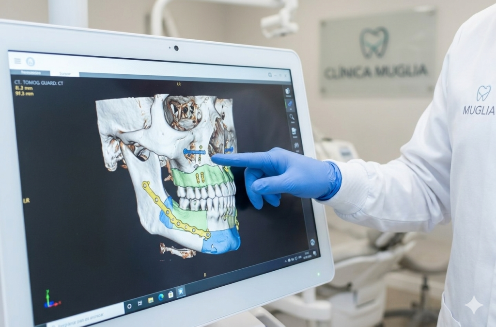 Planejamento tridimensional digital para cirurgia bucomaxilofacial na Clínica Muglia